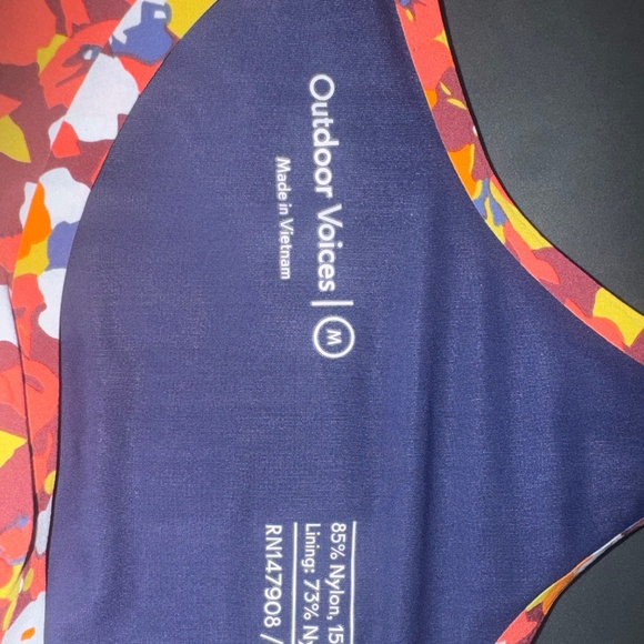 Outdoor Voice The Exercise Dress in Paprika Bloom Orange Floral - Picture 5 of 5